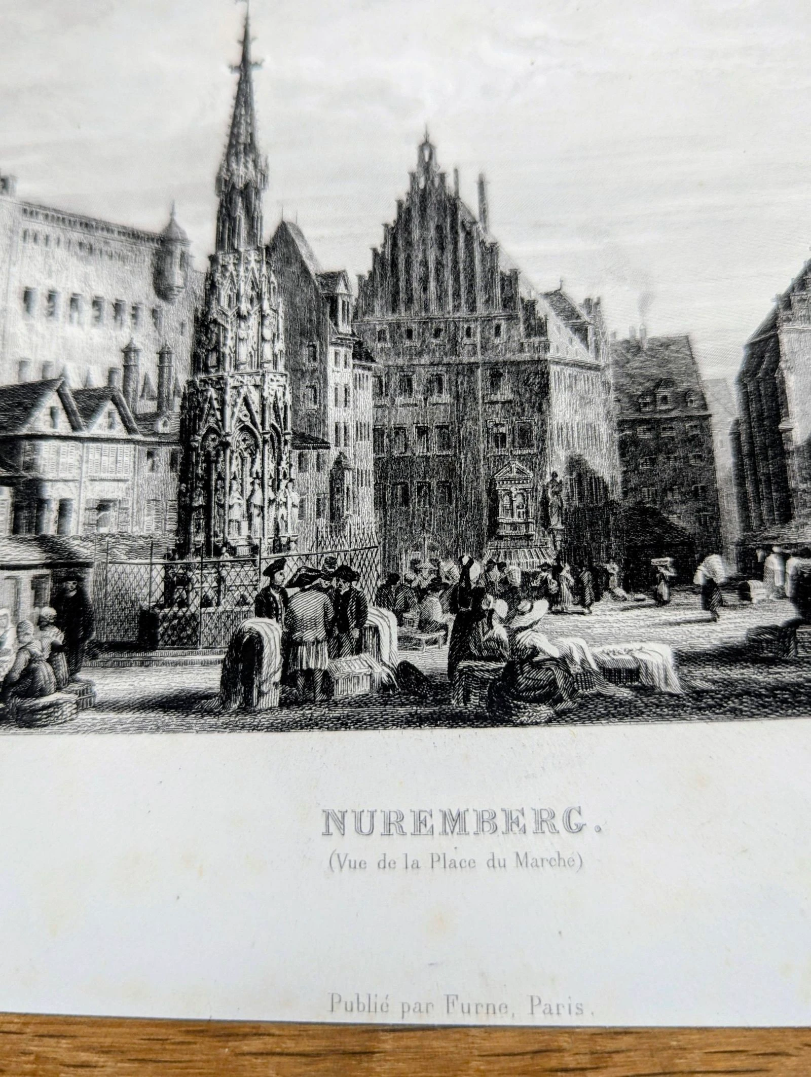 Nuremberg, gravura vintage, impressa em 1841 – photo 5